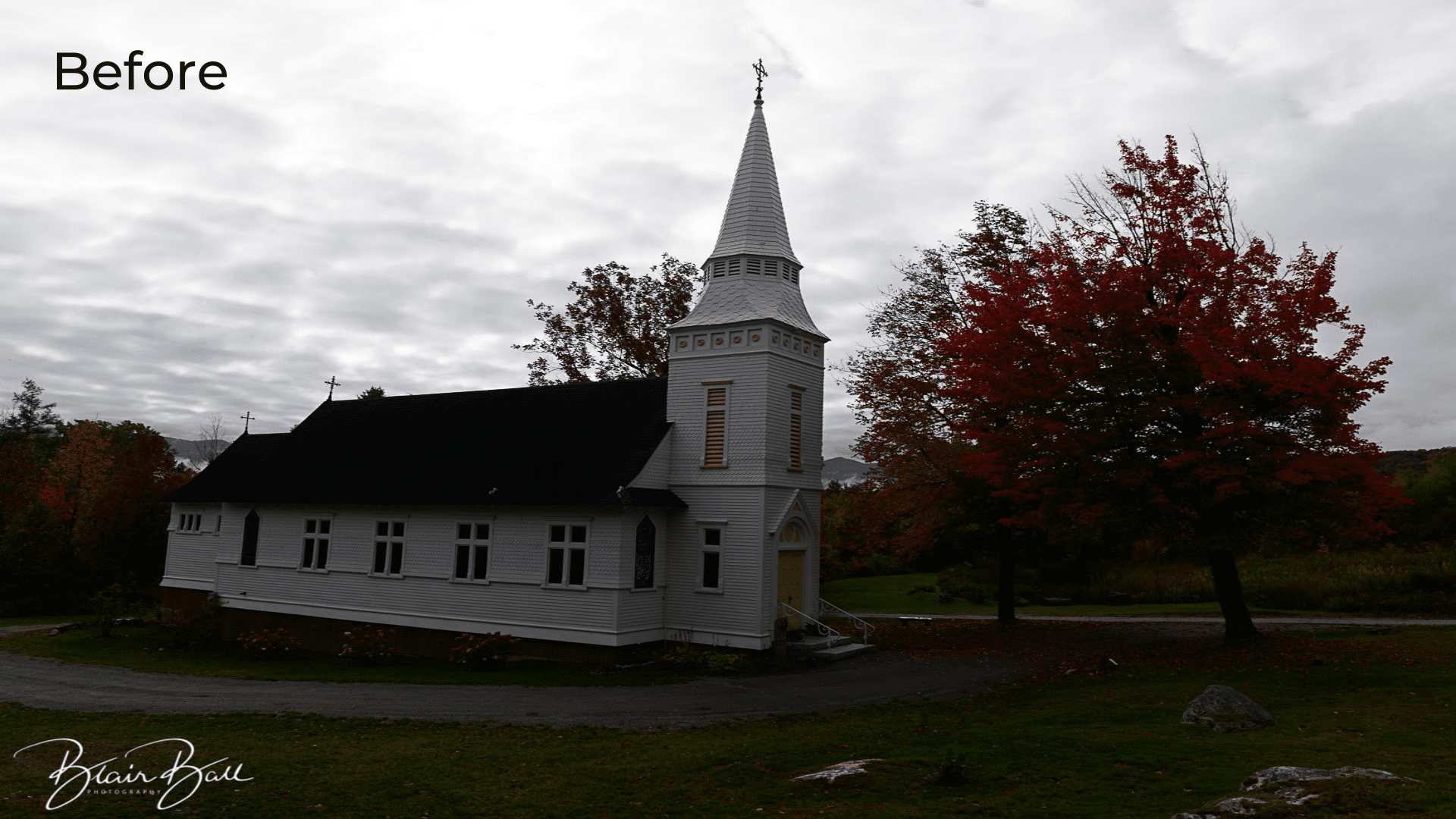 New England Church New Hampshire Before